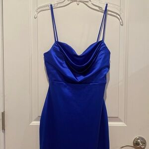 Blue long formal dress